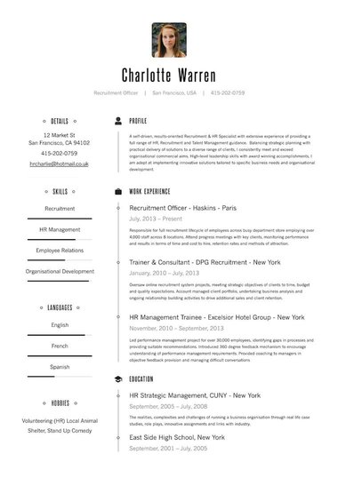 Google docs CV template Corporate